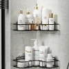 Multi-functional dormitory storage wonder, toilet and bathroom wall hanging rack, no need for drilling, bathroom triangular frame, ironwork details Picture